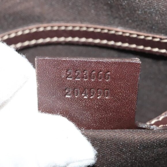 GUCCI GG Supreme Shoulder Bag PVC Beige Silver 223666 Auth ep10605 - Picture 10 of 16